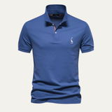 Das Elmwood Herren-Poloshirt aus Baumwolle, gepflegt