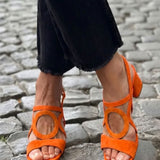 Valentina | Sandalen in Sonnengelb