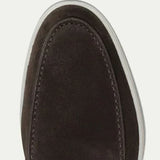 Klassischer Loafer aus Veloursleder in Braun