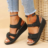 Sandy – Gepolsterte Keilsandalen