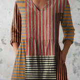 Cordelia | Lange Bluse mit V-Ausschnitt
