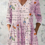 Imogen | Lange Bluse mit V-Ausschnitt