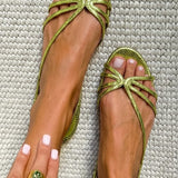 Ginevra Elegante Goldsandalen