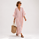 Soraya Kaftan in Rosa mit Streifen