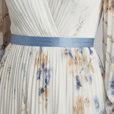 Lavinia | Maxikleid mit Blumendruck und langen Ärmeln