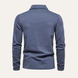 Das Porto Herren-Shirt aus moderner Baumwolle mit langen Ärmeln
