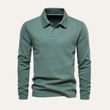 Das Porto Herren-Shirt aus moderner Baumwolle mit langen Ärmeln