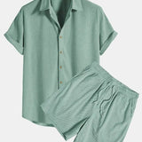Das Korsika Leinen-Set – Sommerhemd & Hose für Herren