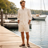 Das Algrave Leinen-Set – Sommer-Co-Ord für Herren