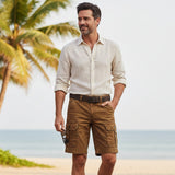 Die Brixton Herren-Cargoshorts im Vintage-Stil