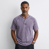 Gabin – Herren-T-Shirt mit Knopfleiste im Vintage-Stil