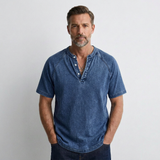 Pierre | Henley-Shirt im Vintage-Look