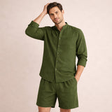 Das Algrave Leinen-Set – Sommer-Co-Ord für Herren