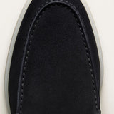 Klassischer Loafer aus Veloursleder in Marineblau